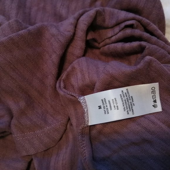 Dynamite semi-sheer plum colour top, size M - Picture 5 of 10